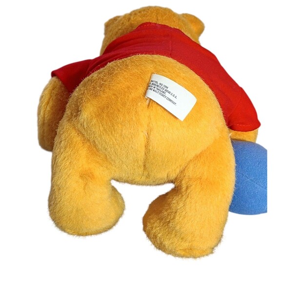 Vintage Disney's Winnie The Pooh 1994 Teddy Bear Plush With Honey Pot Mattel 12" - Picture 7 of 9